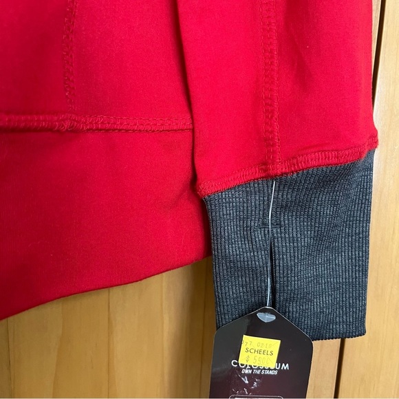 Colosseum Wisconsin Badgers Quarter Zip Hoodie Size Medium NWT - Picture 2 of 10